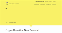 Desktop Screenshot of donor.co.nz