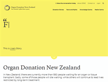 Tablet Screenshot of donor.co.nz